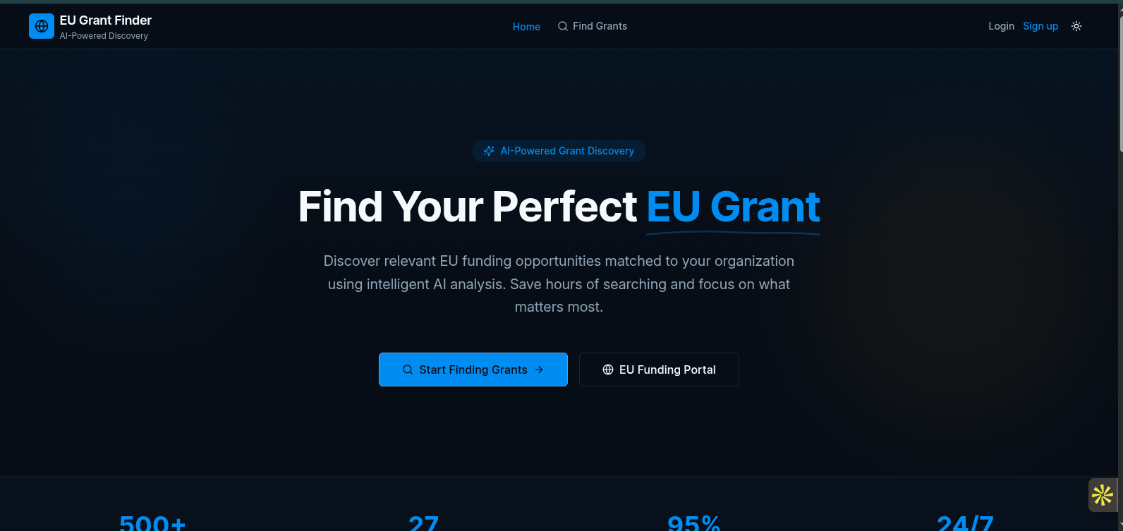 EU Grant Finder hero image